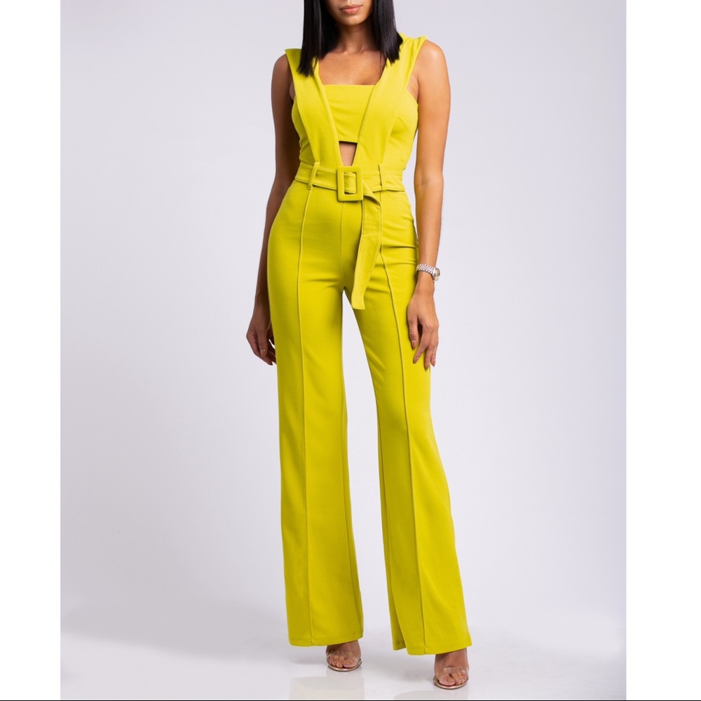 Neon Lime Jumpsuit